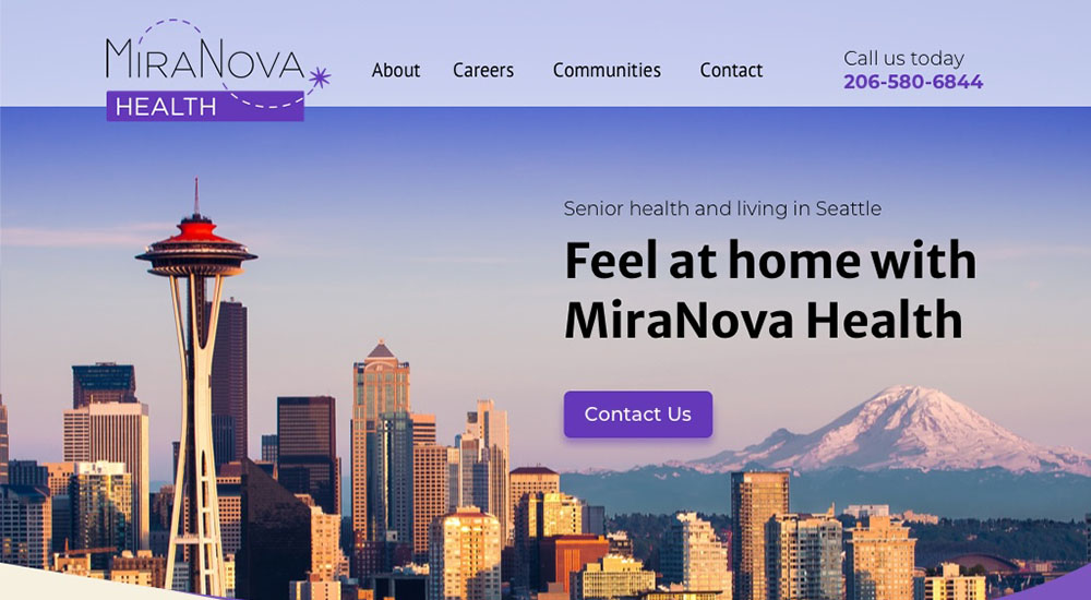 MiraNova Health Homepage